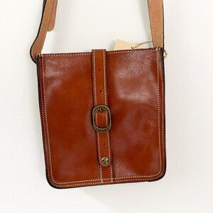 PATRICIA NASH Brown Leather Crossbody Bag Heritage Venezia Style NWT